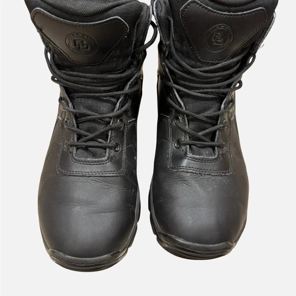 Battle Ops Men's Boots Sz 7.5 M/W 6" Waterproof Tactical Leather Black BOPS6001 - Picture 2 of 9